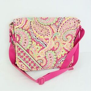Vera Bradley Capri Melon Early 2000's Vintage Retired Messenger Laptop Bag